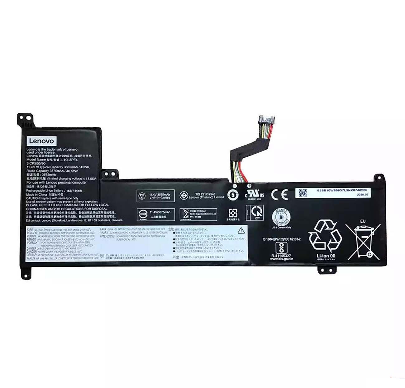 Lenovo L19L3PF4 Orijinal Laptop Bataryası