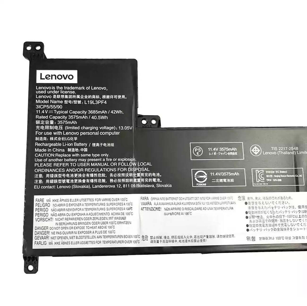 Lenovo L19L3PF4 Orijinal Laptop Bataryası - Görsel 4
